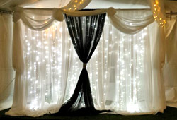 lighted backdrop