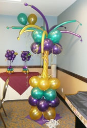 Mardi Gras theme column