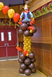 Western theme Balloon Column