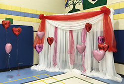 Valentine backdrop