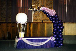 Entrance table with Hot Air Balloon money basket