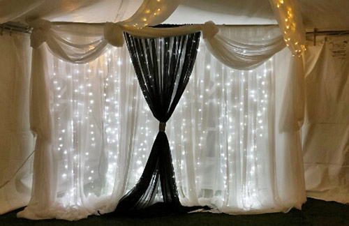 lighted backdrop