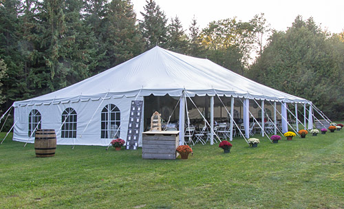 white tent