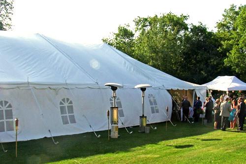 tent heaters outside tent